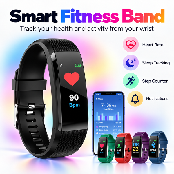 Pulsera Inteligente Fitness con Monitor de Ritmo Cardíaco