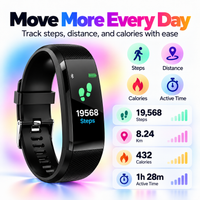 Pulsera Inteligente Fitness con Monitor de Ritmo Cardíaco