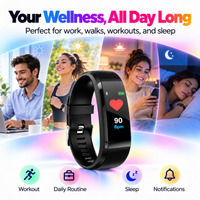Pulsera Inteligente Fitness con Monitor de Ritmo Cardíaco