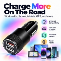 Cargador Rápido para Auto USB Doble Puerto