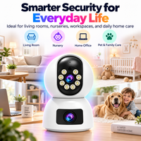 Cámara de Seguridad WiFi 4K con Doble Lente y Seguimiento Automático