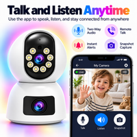Cámara de Seguridad WiFi 4K con Doble Lente y Seguimiento Automático